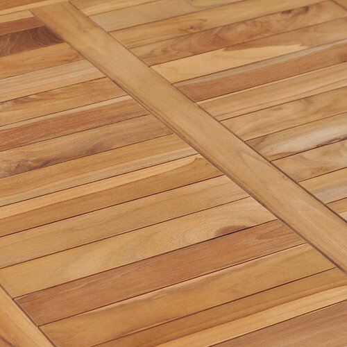  Vrtni blagovaonski stol 80 x 80 x 80 cm od masivne tikovine Slike