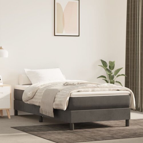 VidaXL Madrac s oprugama tamnosivi 80x220x20 cm bar&amp;scaron;unasti Slike