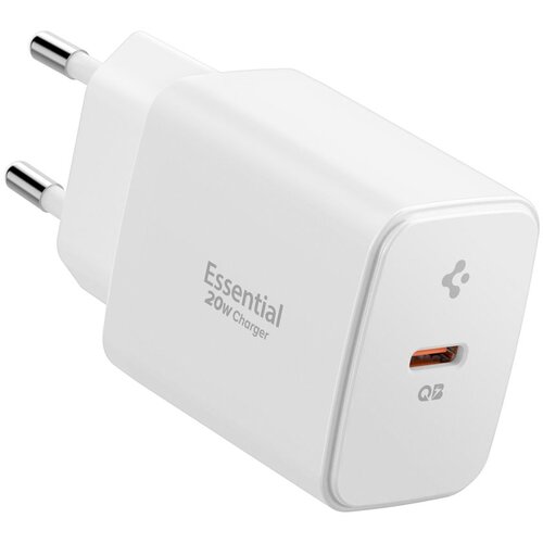 Spigen ESSENTIAL POLNILEC ZA LIGHTNING IPHONE 20W WHITE HITRO POLNJENJE, (5000062428) Cene
