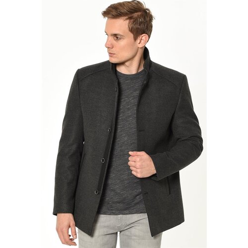 Dewberry PLT8327 MEN&amp;#039;S COAT-ANTHRACITE Slike