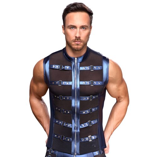 NEK Sleeveless Metallic Matte Look Figure-Emphasising Shirt 2161834 M Slike