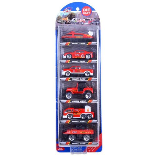  Igračka Autići set 6 kom - Vatrogasci Slike
