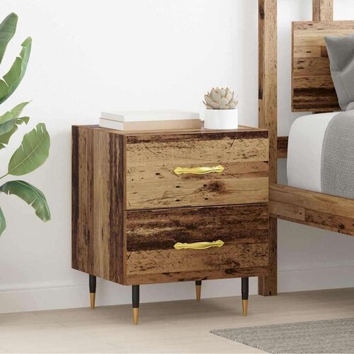  Noćni ormar s ladicama 2 pcs Staro drvo 40 x 35 x 47.5 cm Cijene