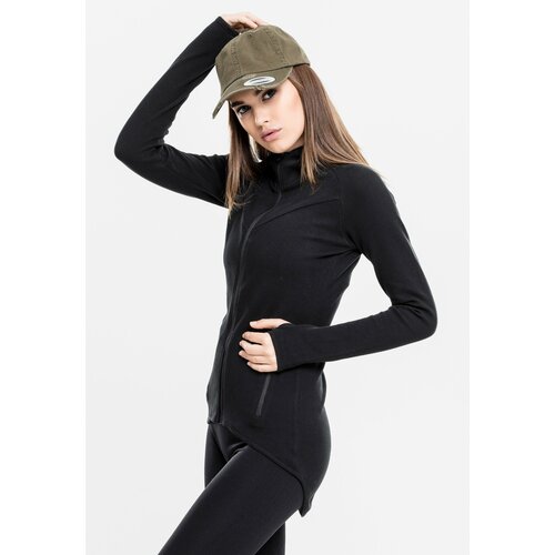 UC Ladies Women's sports hooded sweatshirt with Interlock zipper, black Slike