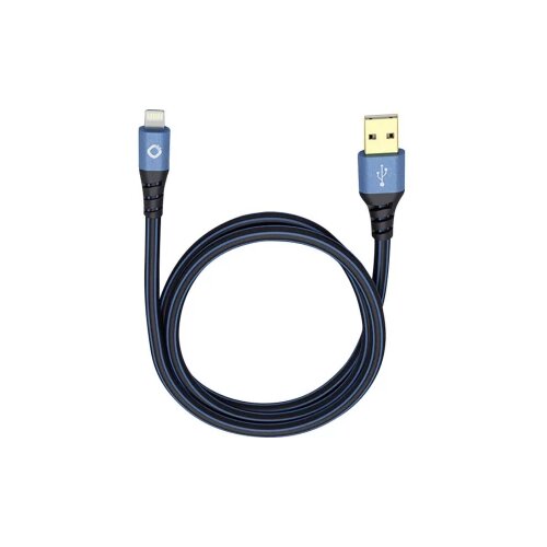 Oehlbach iPad/iPhone/iPod podatkovni/napajalni kabel [1x USB 2.0 vtič A - 1x vtič Apple Dock Lightning] 3 m rdeči/črni\, USB Plus LI, (20432717) Slike