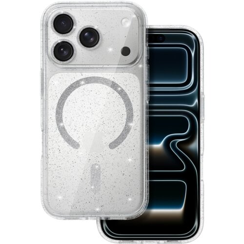 Onasi Silikonski ovitek Glitter MagSafe za iPhone 17 Pro Max - prozoren z ble&scaron;čicami Cene