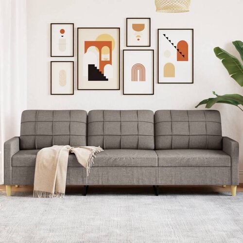 vidaXL Trosjed od tkanine smeđesivi 210 cm Cijene