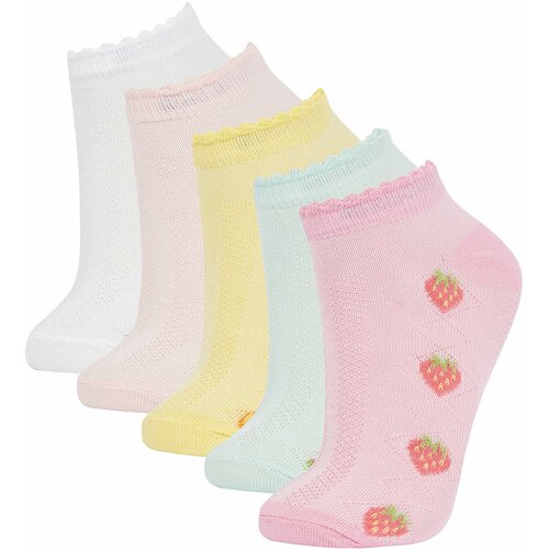 Defacto Girls' Cotton 5 Pack Short Socks Slike