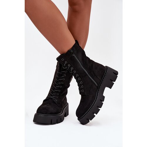 Boto Insulated work boots women's with decoration black Melisse Cene