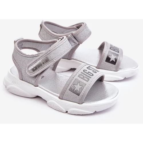Big Star Kids sandals with Velcro LL374194 silver