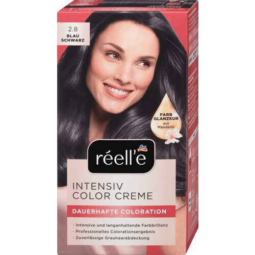 réell‘e INTENSIV COLOR CREME boja za kosu - Teget crna 2.8 110 ml Slike