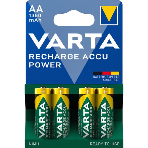 Varta Mignon (AA) baterija NiMH Ready2Use HR06\, 1350 mAh\, 1.2 V\, 4 kosi, (20431162) Cene