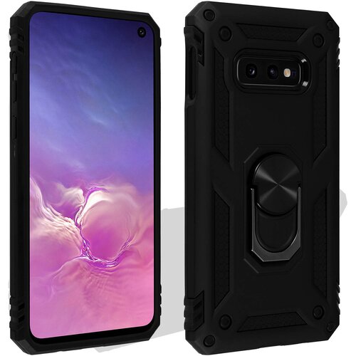 AVIZAR Etui odporen proti udarcem s kovinskim držalom za obrocke - crn str. Samsung Galaxy S10e, (20600190) Cene