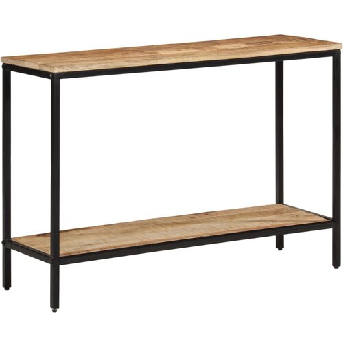 VidaXL Konzolna mizica 100x35x70 cm trden neobdelan mangov les Slike