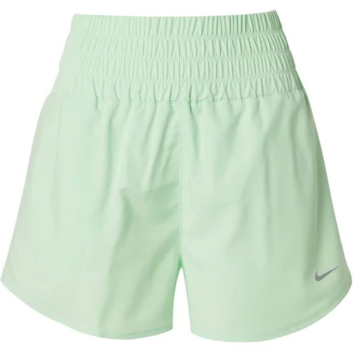 Nike Sportske hlače 'ONE' tamo siva / svijetlozelena