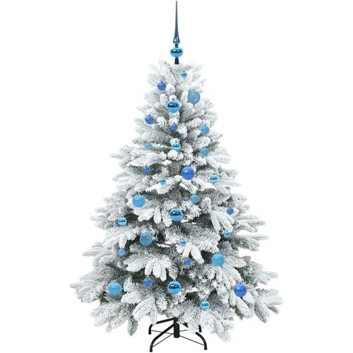 VidaXL Umjetno božićno drvce s stalakom Zelena 150 cm PE i PVC Slike