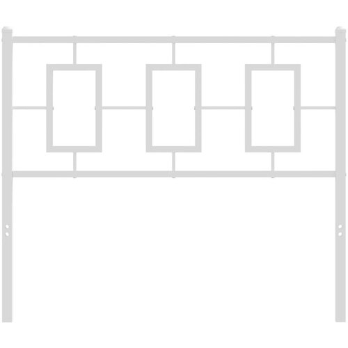  Metalno uzglavlje bijelo 100 cm Slike