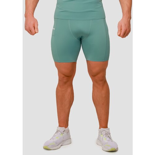 GymBeam Kompresivni šorc Mid Blue Cene