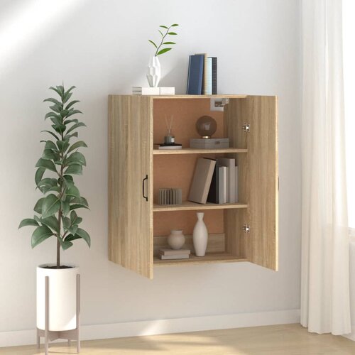 The Living Store Viseča omarica sonoma hrast 69,5x34x90 cm konstruiran les - Viseča Omarica, (21435606) Slike
