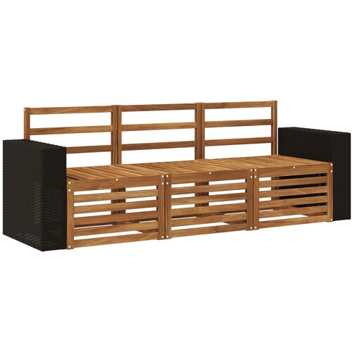  Setovi sofa 3 kom. Čvrsto drvo akacije Slike