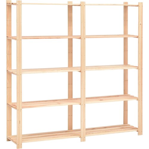  Stalak za pohranu s 5 razina 170x38x170 cm od borovine 500 kg Cijene