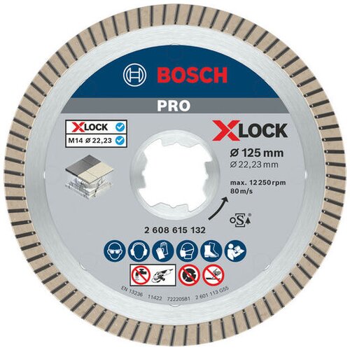 Bosch Dijamantska rezna ploča za male ugaone brusilice X-Lock PRO Ceramic 2608615132 Slike