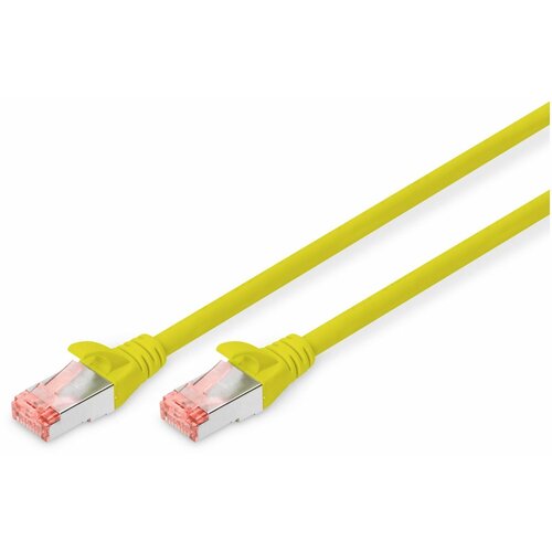 Digitus DK-1644-005/Y RJ45 omrežni kabel CAT6 S/FTP 0.5 m rumena brez halogena, zviti pari, z za&scaron;čitnim zapornim zatičem, ognjevaren 1 kos, (21218872) Cene