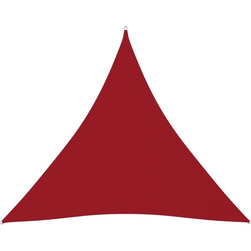 vidaXL Senčno jadro oksford blago trikotno 3,6x3,6x3,6 m rdeče Cene