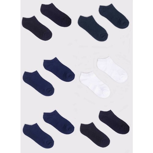 Yoclub Kids's Boys' Ankle Thin Cotton Socks Basic Plain Colours 6-Pack SKS-0027C-0000-004 Slike