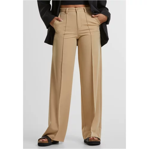 UC Ladies Women's wide pleated trousers - unionbeige