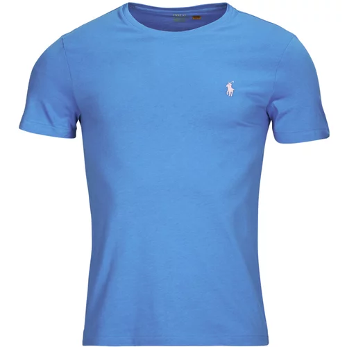 Polo Ralph Lauren Majice s kratkimi rokavi T-SHIRT AJUSTE EN COTON Modra