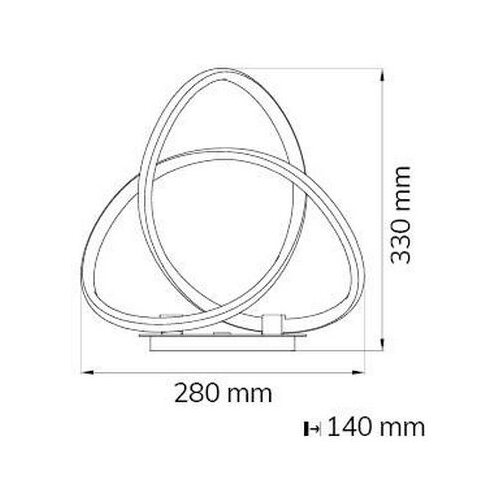 Wofi 8134.01.88.9000 - LED prigu&amp;scaron;iva stona lampa INDIGO LED/19W/230V Slike