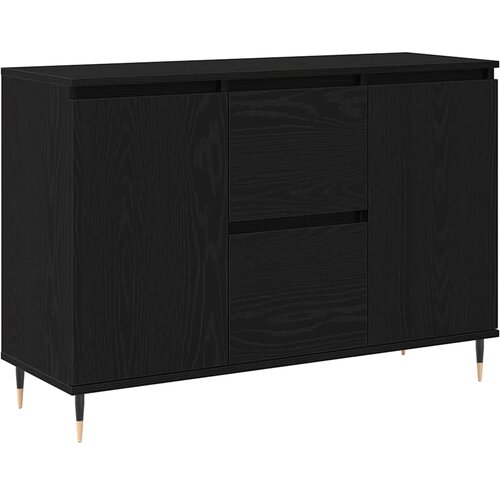  Kreveta Crni hrast 101,5 x 35 x 70 cm Konstruirano drvo Slike