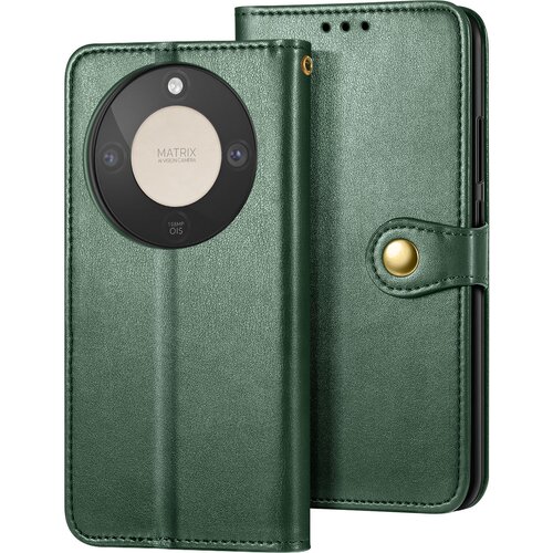 AVIZAR Folio denarnica ovitek za Honor Magic 8 Lite z zapestnim trakom in držalom za kartice, Temno zelena, (5000189728) Cene