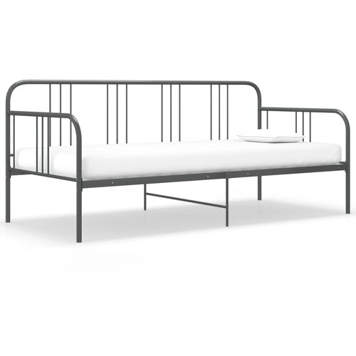  Okvir za krevet na razvlačenje sivi metalni 90 x 200 cm Slike