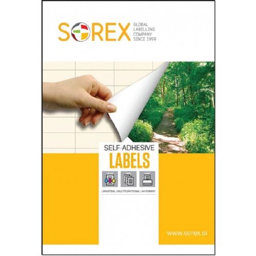 Sorex Etikete 48,5x16,9 Slike