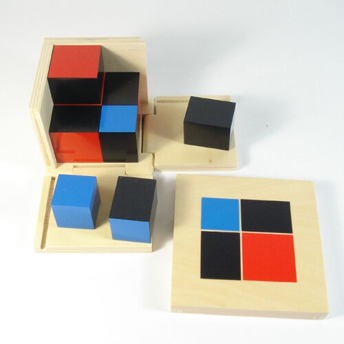  Drvena binomna kocka 2x2 Montesori 14040 Cene