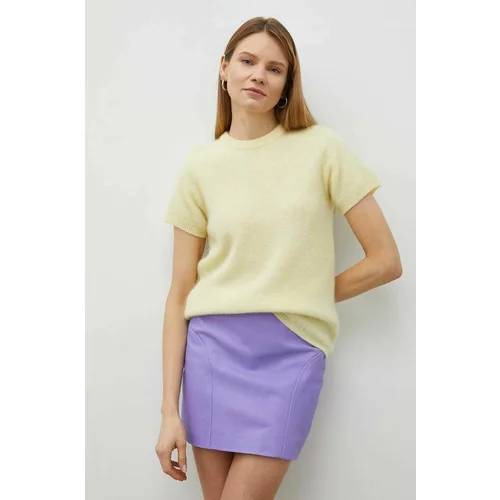 American Vintage Vuneni pulover za žene, boja: žuta, lagani