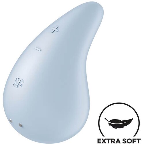 Satisfyer Dew Drop - punjivi, vodootporni vibrator za klitor (plavi) Slike