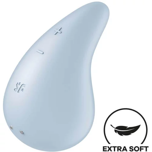 Satisfyer Dew Drop - vodoodporni klitorisni vibrator z možnostjo polnjenja (modri)