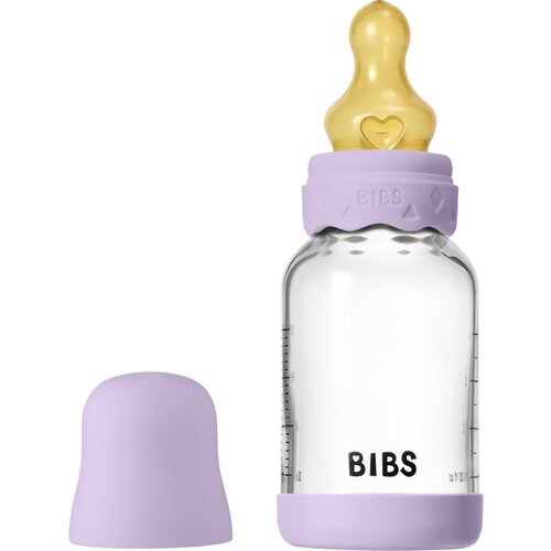 Bibs steklenička steklena Boheme lateks 120 ml, počasen pretok Violet Sky Slike