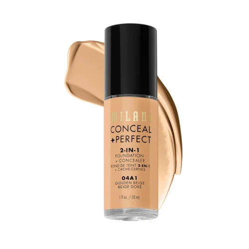 Milani Conceal + Perfect 2-In-1 Foundation and Concealer - 04A1 Golden Beige