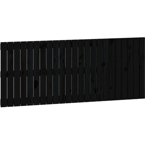 Maison Chic stensko posteljno vzglavje - vzglavna omarica - nočna omarica črno 147x3x60 cm trdna borovina, (21706902) Cene