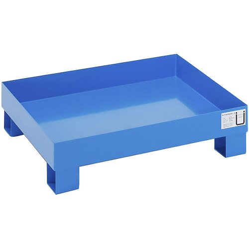 eurokraft basic Prestrezna kadica za 60 l, DxŠxV 800 x 900 x 220 mm, s certifikatom, modro praškasto lakirana, brez mrežaste rešetke Cene