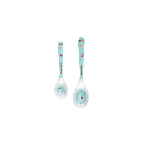 Canpol Babies Set kašika (2Kom) 4/530 Melamine - Exotic Animals Turquoise Cene