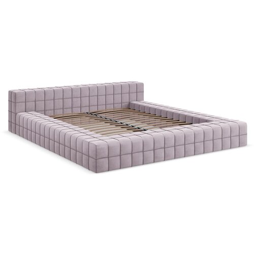 Makamii Tapecirani bračni krevet s podnicom 160x200 cm u boji lavande Akela – Cijene