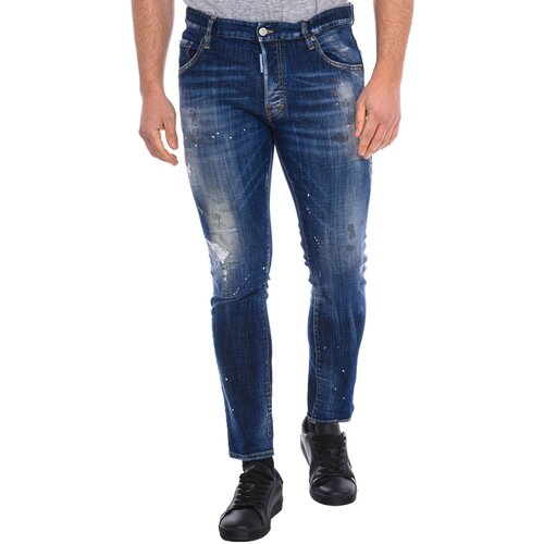 Dsquared Hlače S74LB0871-S30342-470 Modra Cene