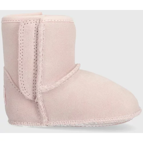 Ugg Dječje cipele za snijeg od brušene kože I BABY CLASSIC G boja: ružičasta