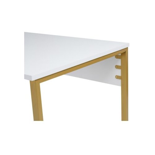 Hanah home Radni sto 240x74x60​cm Bijelo-Zlatni Slike
