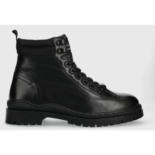 Pepe Jeans Kožne cipele Brad Hiker Boot, za muškarce, boja: crna